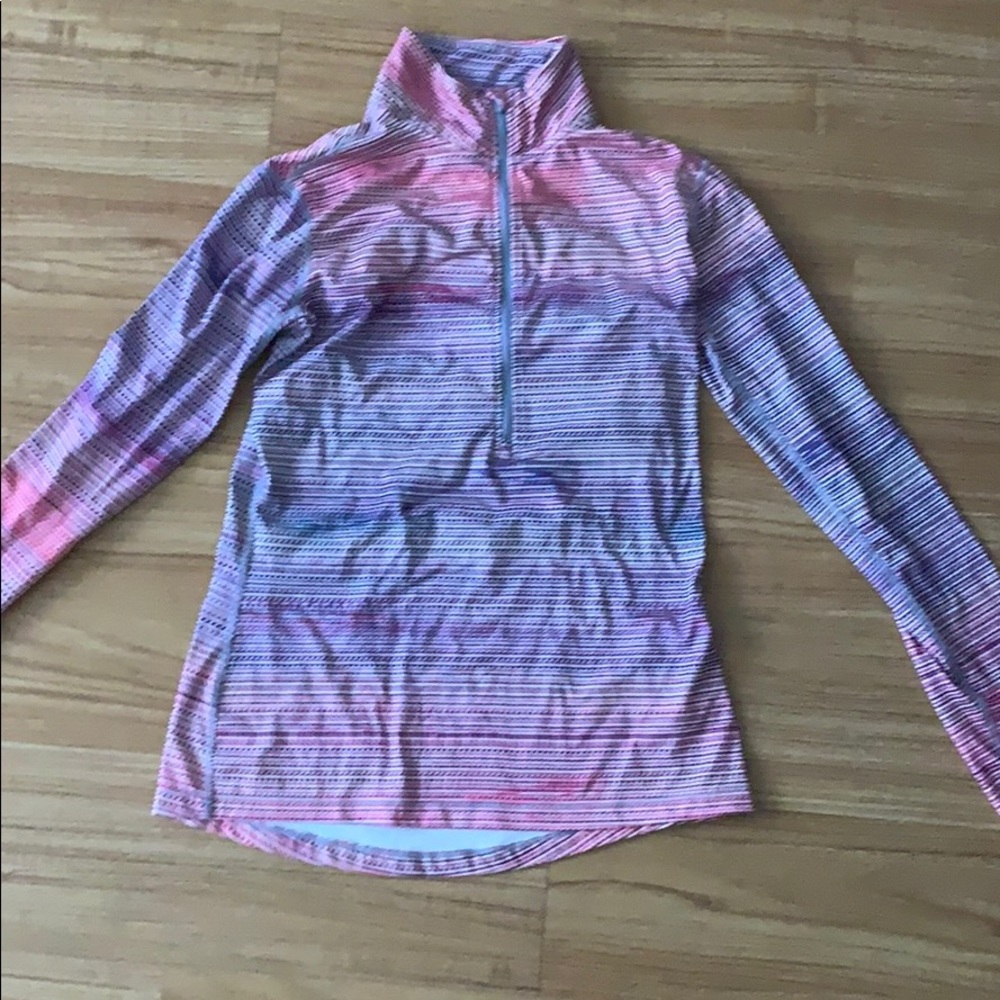 Pink & purple patterned 1/2 zip - Nike DriFit - M